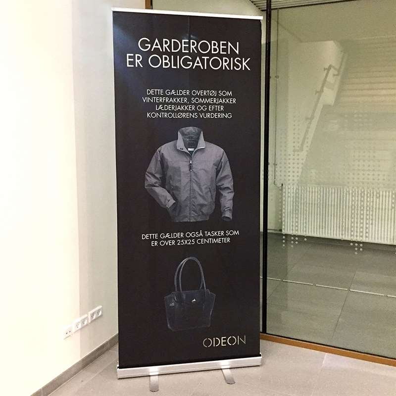 Eco Roll-up einseitig - 85x200 cm - Silber