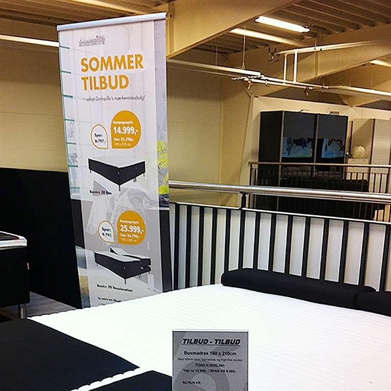 Eco Roll-up einseitig - 60x200 cm - Silber