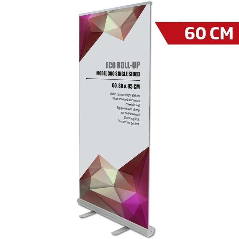 Eco Roll-up einseitig - 60x200 cm - Silber