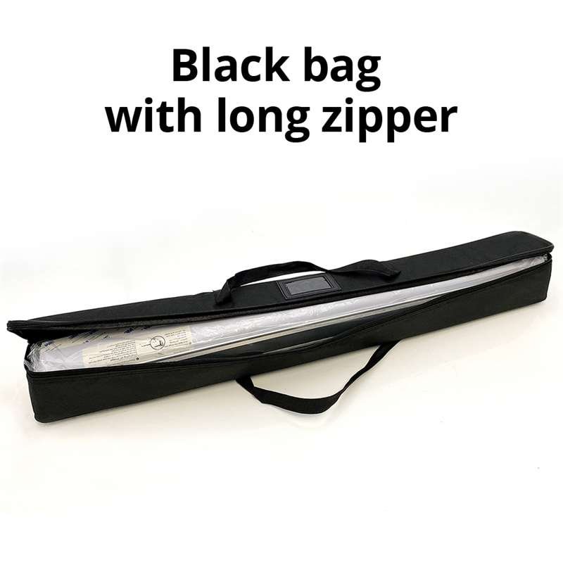 Eco Roll-up-Kassette 85 cm - Aluminium - stabile Tasche mit langem Reißverschluss + Einzelbox