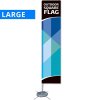 Beachflag, Outdoor Square Flag Large, inkl. Mast, Flagge und Kreuzflaggenbasis #1