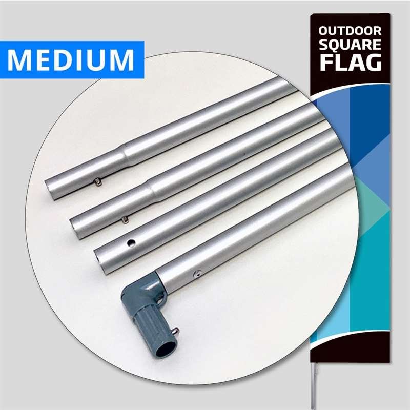 Beachflag, Outdoor Square Flag Medium, Stangensystem