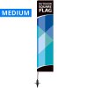 Beachflag, Outdoor Square Flag, Medium, inkl. Stab, Fahne und Schraubfuß #1