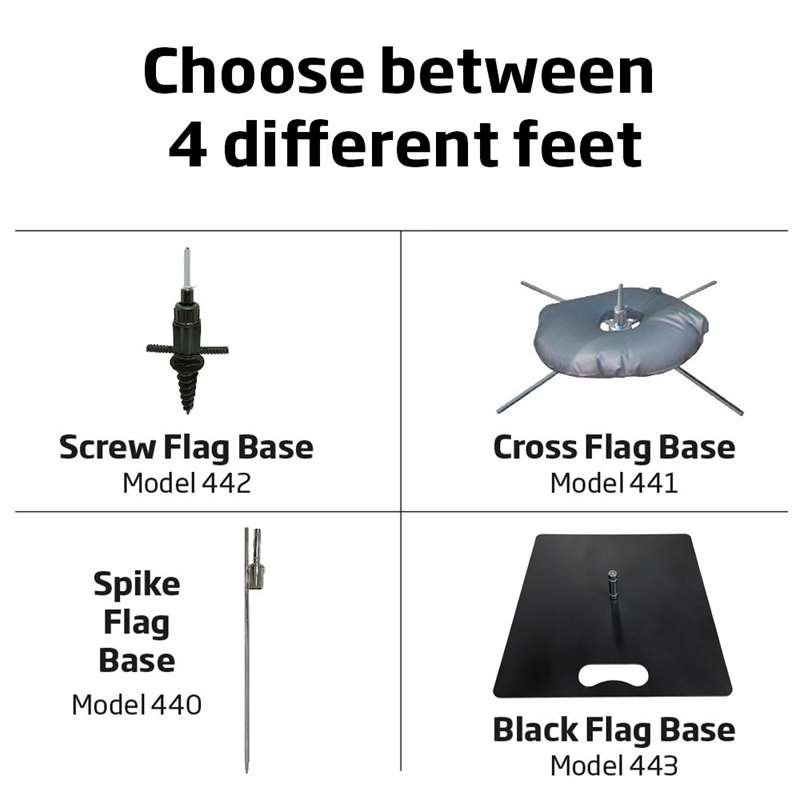 Beachflag, Outdoor Drop Flag, Large inkl. Flagge und Schraubfahnenbasis