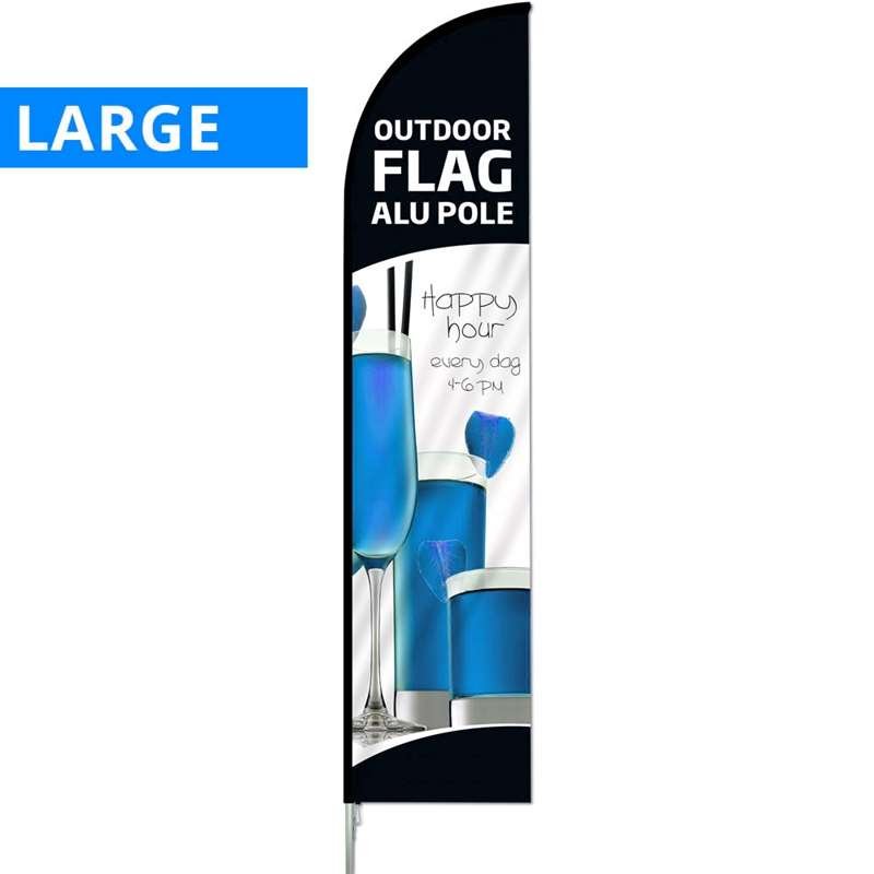 Beachflag, Outdoor-Bow, Large, Aluminiumstange (ohne Fuß und Flagge)