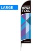 Beachflag, Outdoor-Bow, Large schwarzes Stangensytem, inkl. Flagge und Spike Flag Base #1