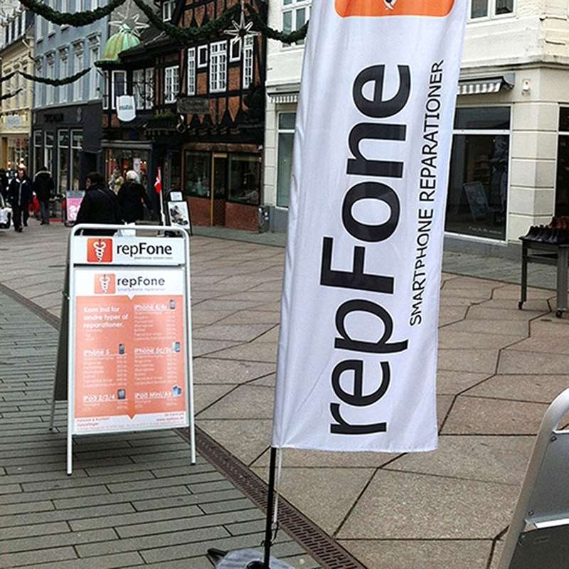 Beachflag, Outdoor-Bow,Small inkl. Flagge und Kreuzflaggenbasis