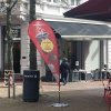 Beachflag, Outdoor Drop Flag, schwarze Stange, Small, inkl. Flagge und Spike Flag Base #9