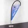 Beachflag, Outdoor Drop Flag, schwarze Stange, Small, inkl. Flagge und Spike Flag Base #8