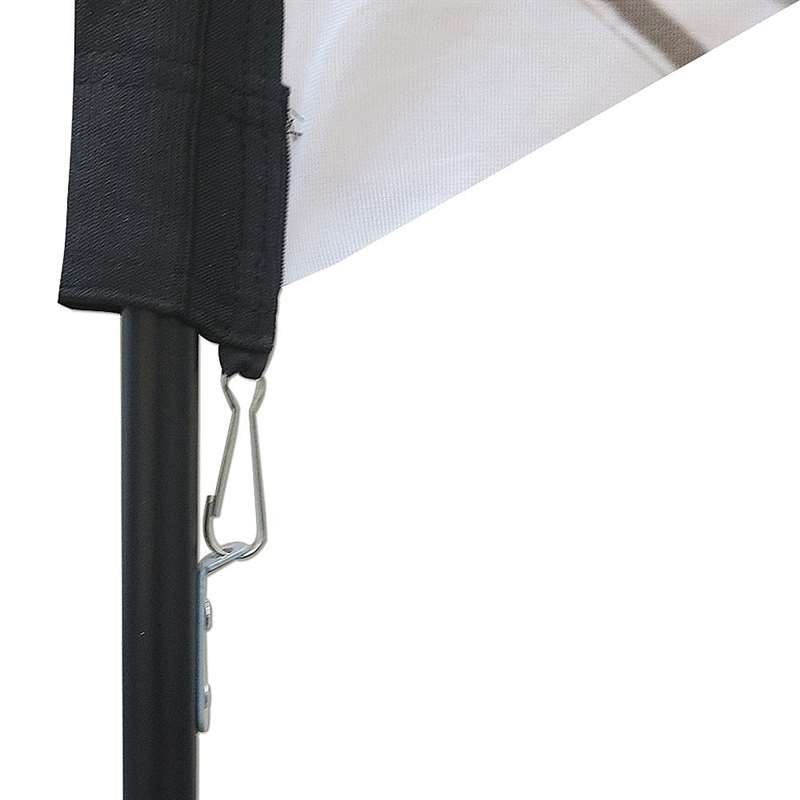 Beachflag, Outdoor Drop Flag, schwarze Stange, Small, inkl. Flagge und Spike Flag Base