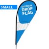 Beachflag, Outdoor Drop Flag, schwarze Stange, Small, inkl. Flagge und Spike Flag Base #1