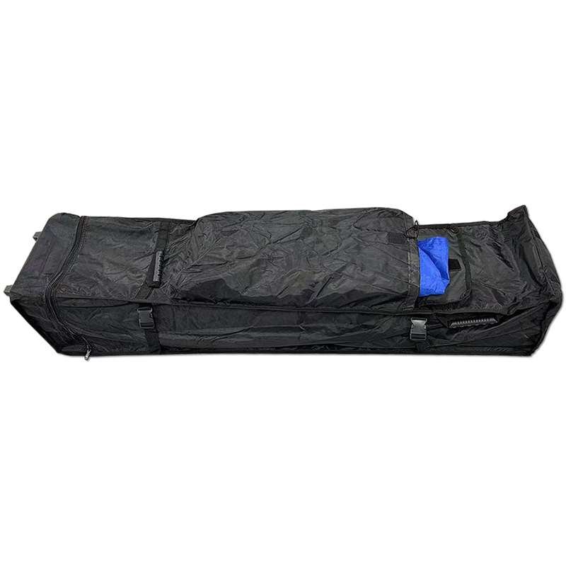 Pavillon/Veranstaltungszelt Lux aus wasserfestem Polyester, silber/schwarz - 4x4 m