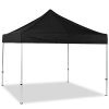 Pavillon/Veranstaltungszelt Lux aus wasserfestem Polyester, silber/schwarz - 4x4 m #1