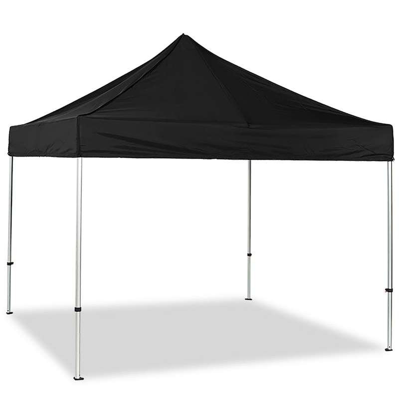 Pavillon/Veranstaltungszelt Lux aus wasserfestem Polyester, silber/schwarz - 4x4 m