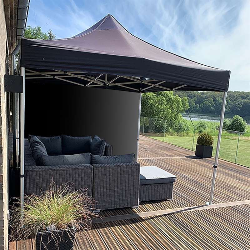 Seite für Eventzelt Lux 3 x 3 m, schwarz