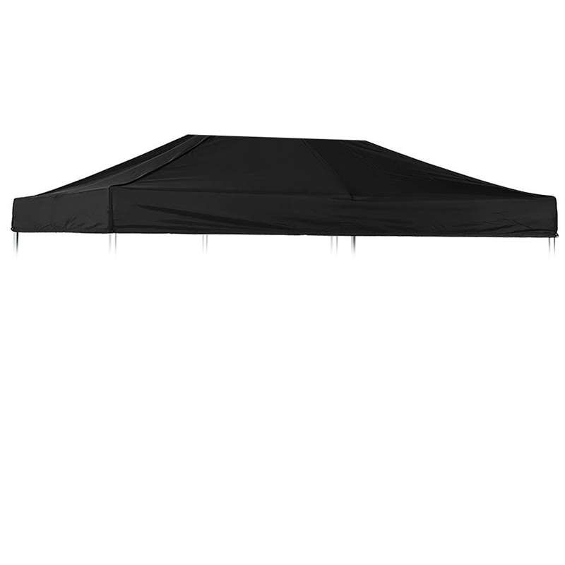 Oberteil f&uuml;r Pavillon/Eventzelt Lux aus wasserfestem Polyester, schwarz - 3x6 m