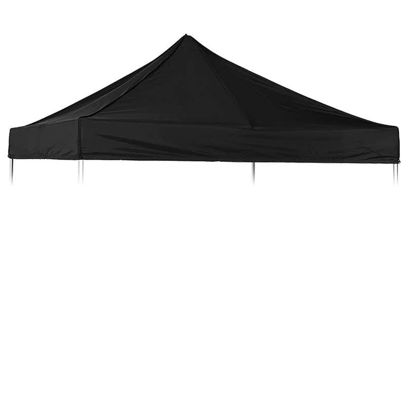 Oberteil für Pavillon/Eventzelt Lux aus wasserfestem Polyester, schwarz - 3x3 m