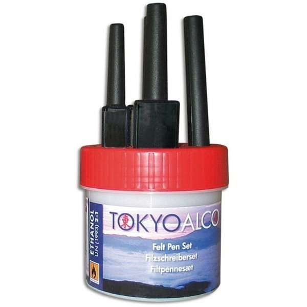 Tokyo Alco - 4 Filzstifte - Rot