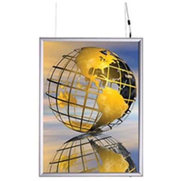 LED-Leuchtrahmen doppelseitig - A4 vertikal