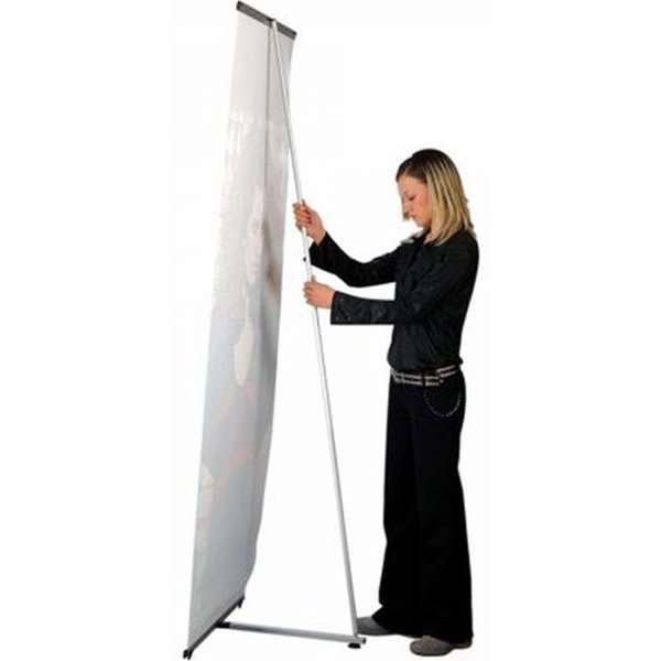 Verstellbare Stange, Alu/Silber, 190-220 cm für Quickbanner