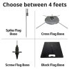 Beachflag, Outdoor Square Flag Small, inkl. Mast und Flagge #9