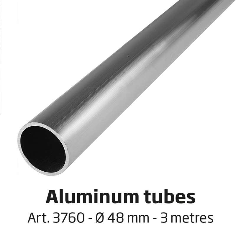 Banner Tube High Stand, freistehender Rahmen aus Aluminiumrohr 0,3mm / Ø 48mm - 100 x 100 cm