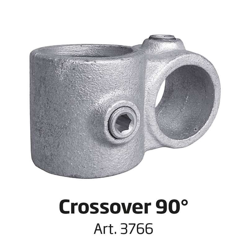 Banner Tube High Stand, freistehender Rahmen aus Aluminiumrohr 0,3mm / Ø 48mm - 100 x 100 cm