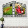 Bannerdisplay, drau&szlig;en, Wandmontage, Banner Tube Corner Frame, Aluminiumrohr 0, 3 mm &Oslash; 48 mm, 150 x 100 cm #11