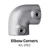 Banner Tube Corner Frame, Wandrahmen aus Aluminiumrohr 0,3mm / Ø 48mm - 150 x 50 cm #7