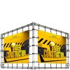 Banner Tube Corner Frame, Wandrahmen aus Aluminiumrohr 0,3mm / Ø 48mm - 150 x 50 cm #1