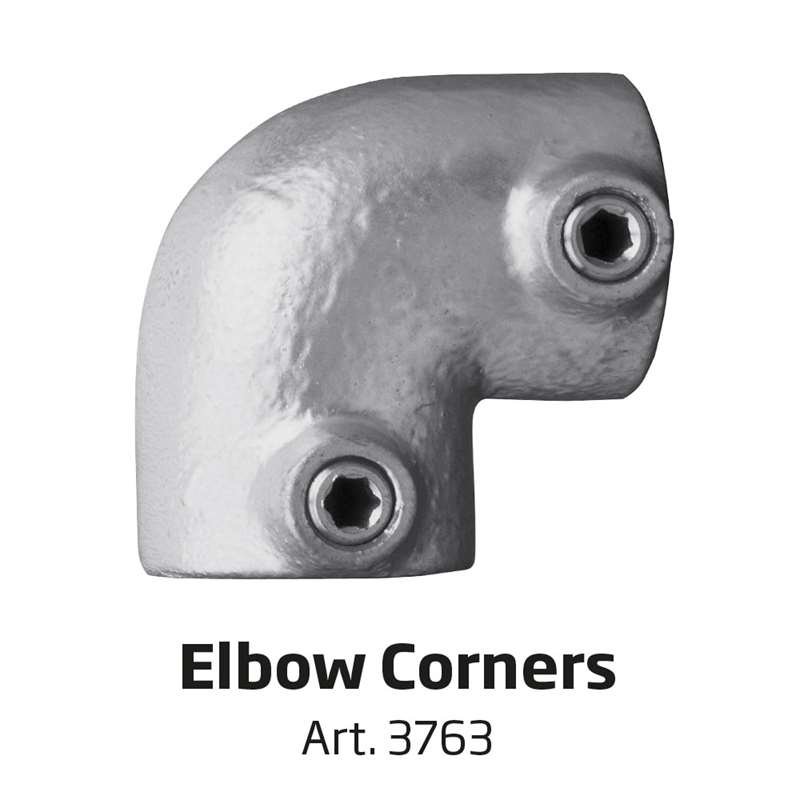 Banner Tube Corner Frame, Wandrahmen aus Aluminiumrohr 0,3mm / &Oslash; 48mm - 100 x 50 cm