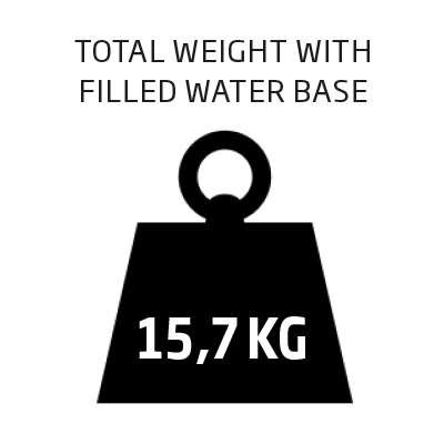 Outdoor Roll-up Waterbase, doppelseitig, Kassette, 85 x 160-200 cm