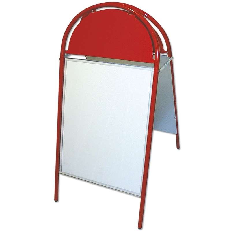 Expo Gotik Kundenstopper mit Logo schild - 50x70 cm - rot