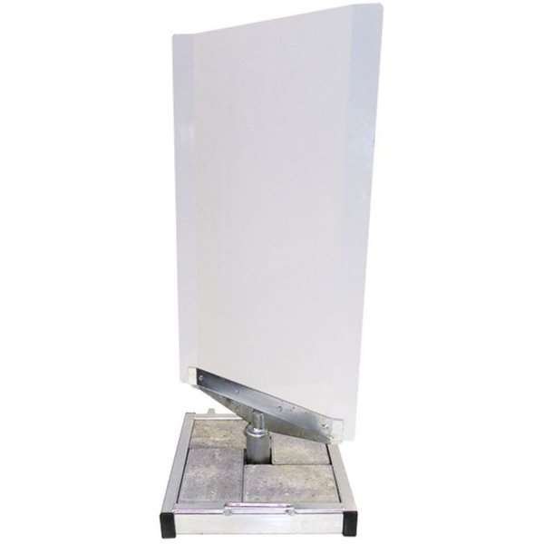 Outdoor Spin-Sign Kundenstopper - 40x79 cm - weiß