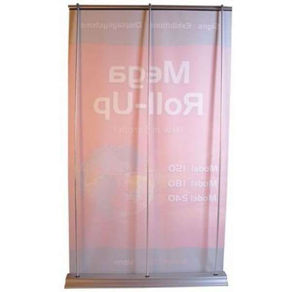 Mega Roll-up einseitig - 150x250 cm - Silber