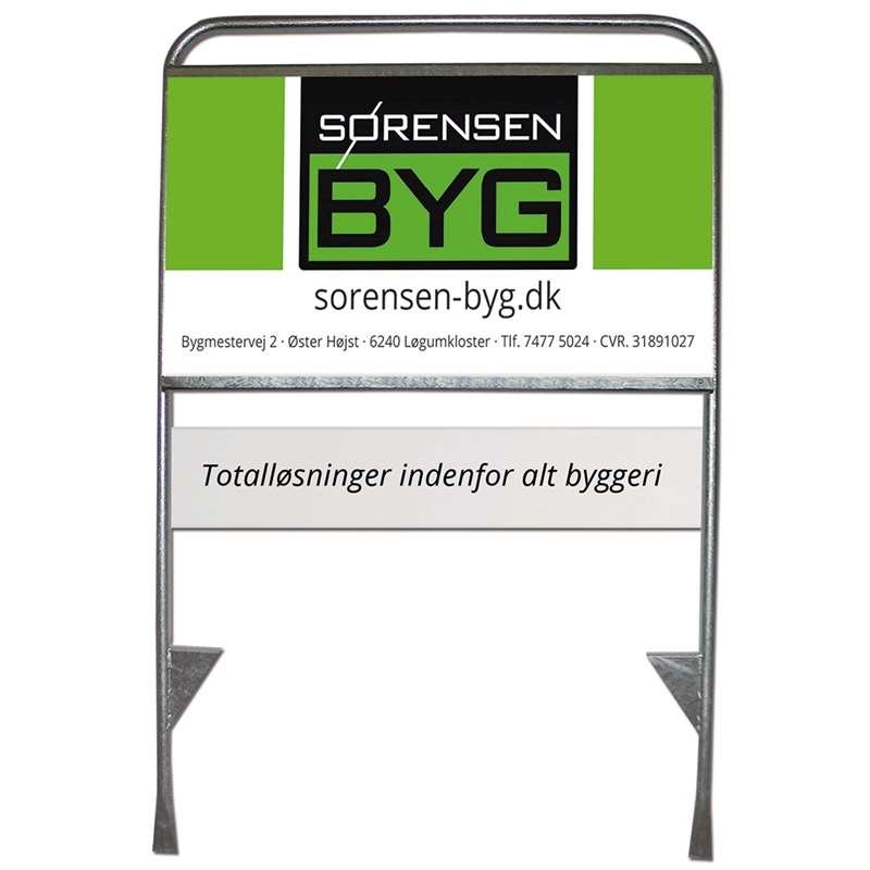 Platte für Estate Sign Standard mit beidseitigem Aufdruck