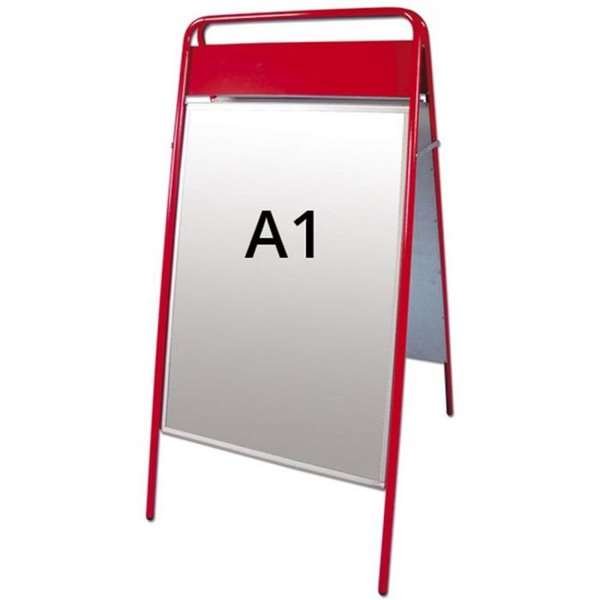Expo Sign Kundenstopper mit Logo schild - A1 - rot