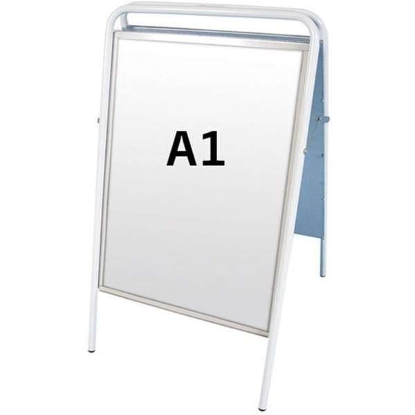 Expo Sign Standard Kundenstopper - A1 - weiß