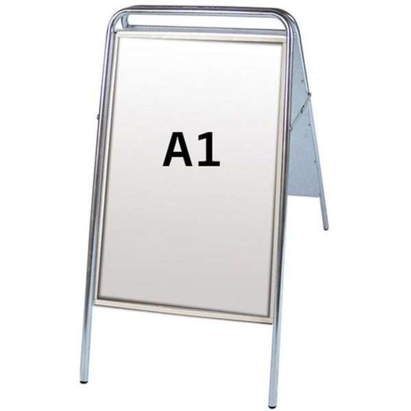 Expo Sign Standard Kundenstopper - A1 - Silber
