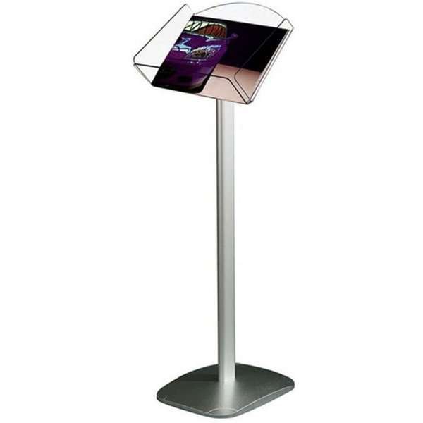 Expo-Prospektst&auml;nder horizontal - A4 - 21 x 29,7 cm - Silber