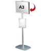 Mini-Multi Stand Infoständer - doppelseitiger A3-Klapprahmen + A4-Broschürenhalter #1