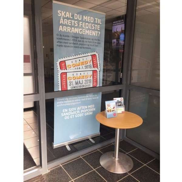 Classic Roll-up, einseitig, 85 x 200 cm - Silber