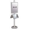 Multi Stand 2 Infoständer - Doppelseitig mit Acrylregal 25mm, 2 x 60 x 85 cm #1