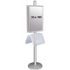 Infost&auml;nder, MultiStand, doppeltseitig, 2 Stahlregale, 2 Klapprahmen, B1 - 70 x 100 cm #1