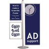 Multi Stand Prospekthalter 16 - Doppelseitig mit 2x50x70 Slide-in + 50cm Banner #1