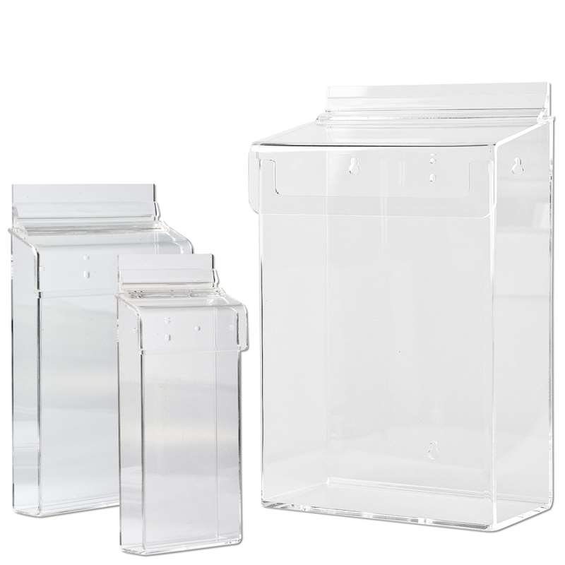 Outdoor-Prospekthalter box aus Acryl, vertikal, A6