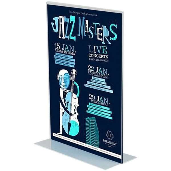 T - Men&uuml;kartenhalter vertikal - A3 - 29,7 x 42 cm