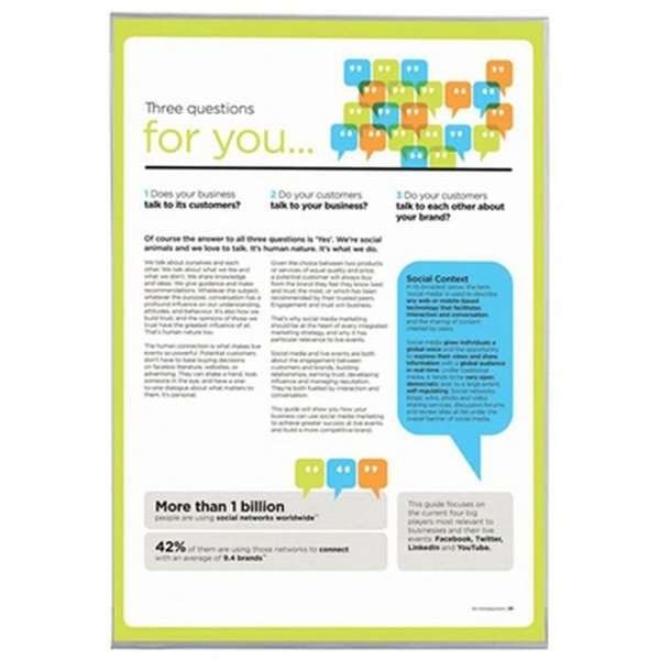 Fenster-U-Tasche, doppelseitig A4 - vertikal