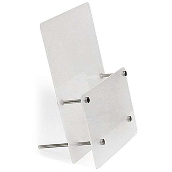 Mattierter Broschürenhalter vertikal für Tisch - A4 - 21 x 29,7 cm