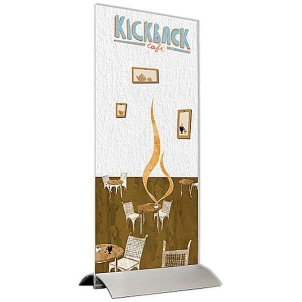 Swing Wing Men&uuml;kartenhalter vertikal - M65 Flyer - 9,9 x 21 cm